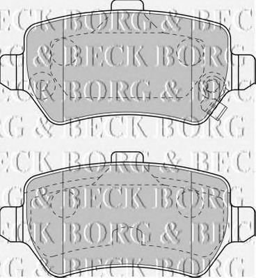 BORG & BECK bbp1777 -  Комплект тормозных колодок, дисковый тормоз